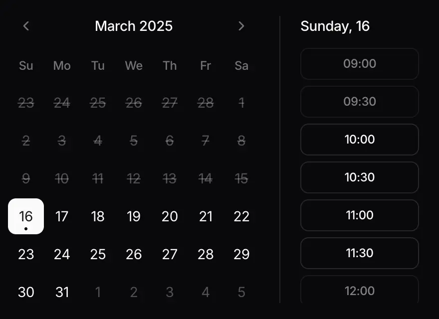 calendar illustration dark